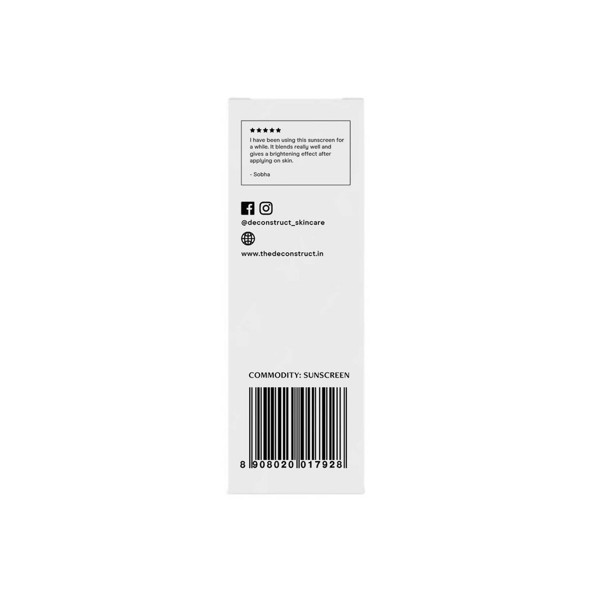 Deconstruct Fluid Brightening Sunscreen SPF 50 PA++++ - Image 2